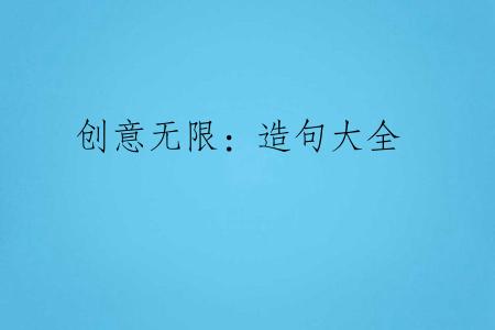 创意无限：造句大全
